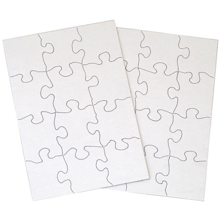 Inovart Inovart 2702 5.5 x 8 in. Puzzle-It Blank Puzzles - 12 Piece - 24 Per Pack 2702
